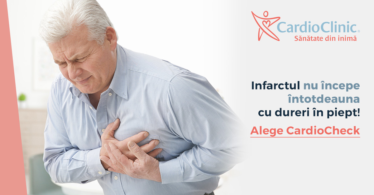 Banner 2019: un infarct poate începe și fără durere în piept
